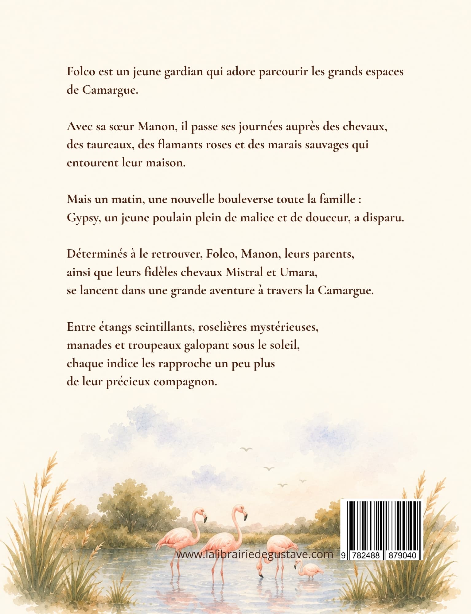Quatrième de couverture de FOLCO à la recherche de GYPSY