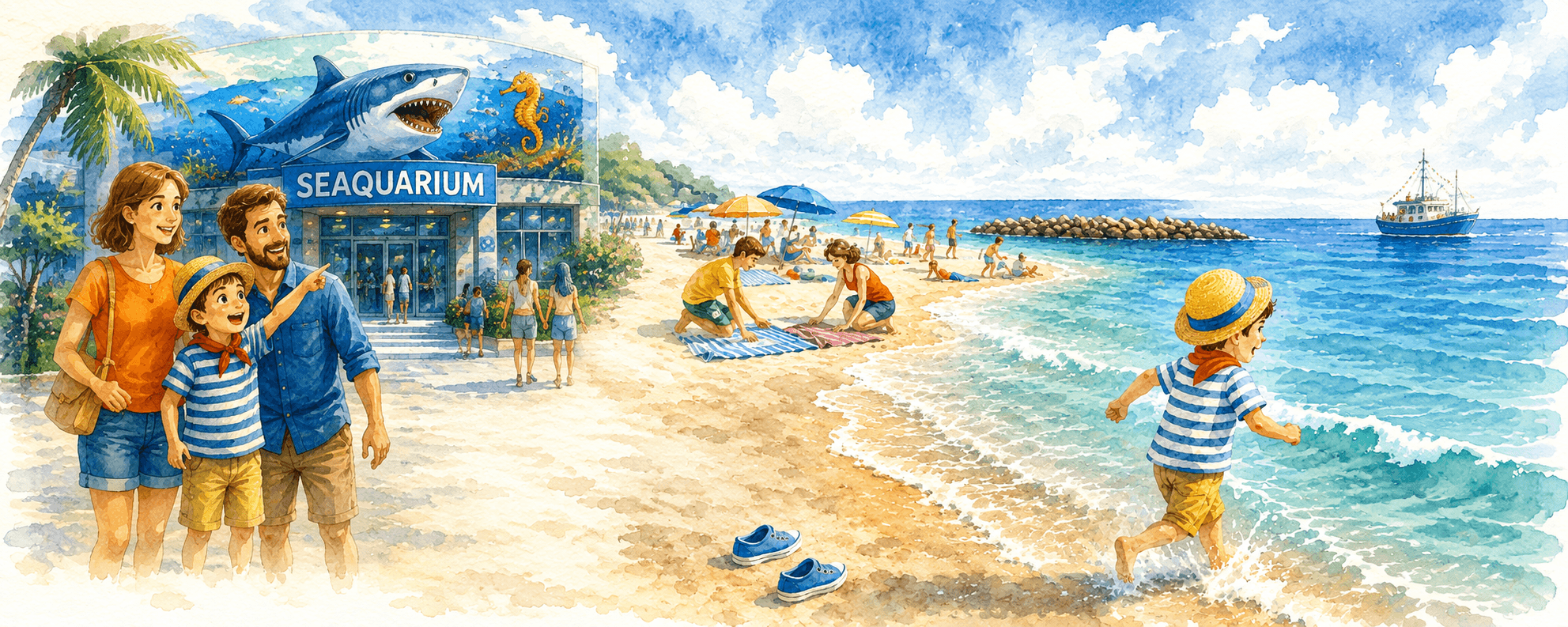GUSTAVE à la plage